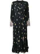 Mcq Alexander Mcqueen Flared Long Dress - Black