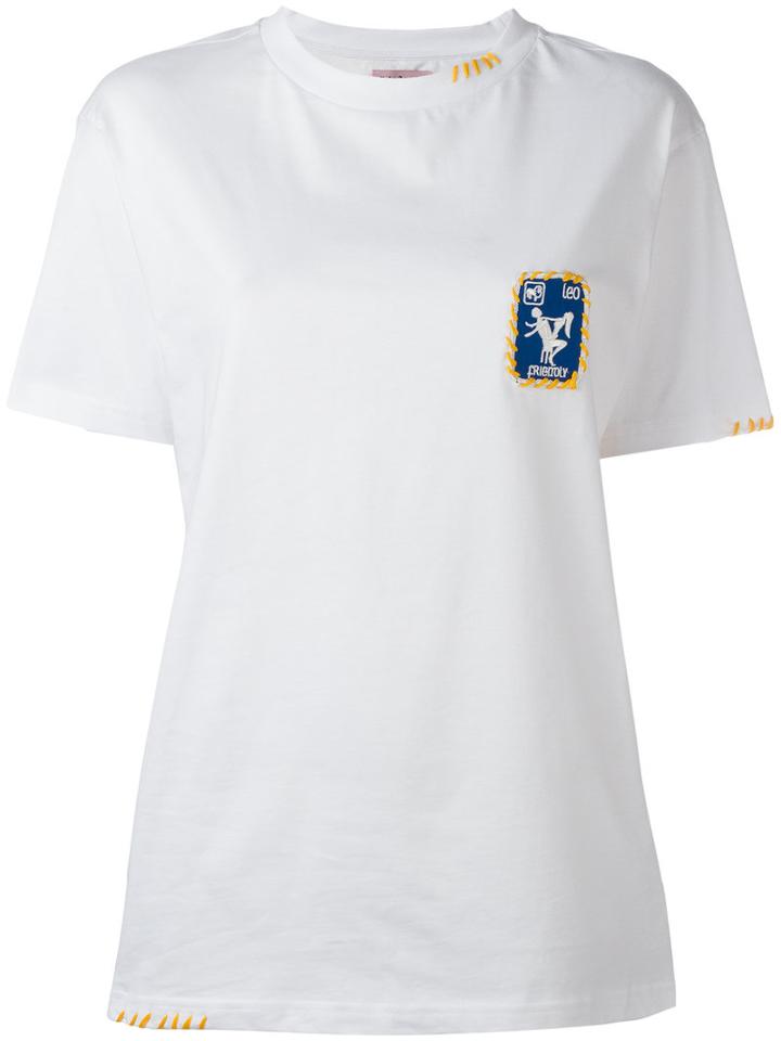 Palm Angels Kamastura Leo T-shirt, Women's, Size: Xs, White, Cotton
