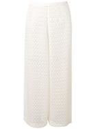 Missoni Mare Wide Sheer Trousers - White