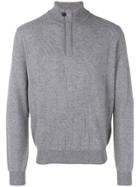 Corneliani High Neck Knit Sweater - Grey