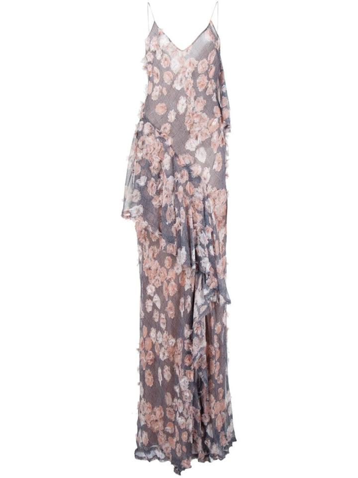 Jason Wu Flower Embroidered Checked Dress