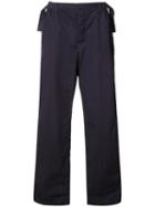 Sacai Flared Leg Trousers, Men's, Size: 1, Blue, Cotton