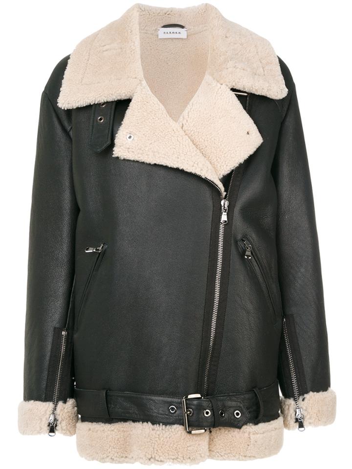 P.a.r.o.s.h. Shearling Jacket - Black