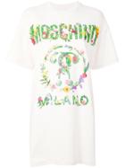 Moschino Logo Printed T-shirt Dress - Nude & Neutrals