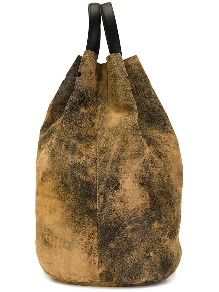 Golden Goose Deluxe Brand Distressed Backpack, Nude/neutrals, Calf Leather