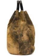 Golden Goose Deluxe Brand Distressed Backpack, Nude/neutrals, Calf Leather