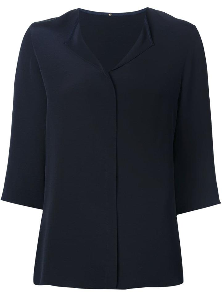 Peter Cohen Concealed Fastening Three-quarter Length Sleeve Shirt -