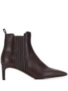 Brunello Cucinelli Textured Ankle Boots - Brown