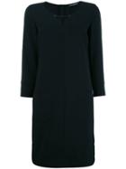 Luisa Cerano Patch Pockets Dress, Women's, Size: 42, Black, Polyester/polyurethane