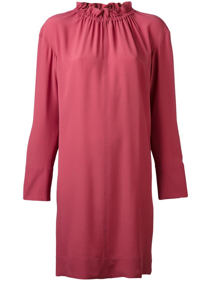 Marni - Shift Dress - Women - Silk/acetate - 40, Pink/purple, Silk/acetate