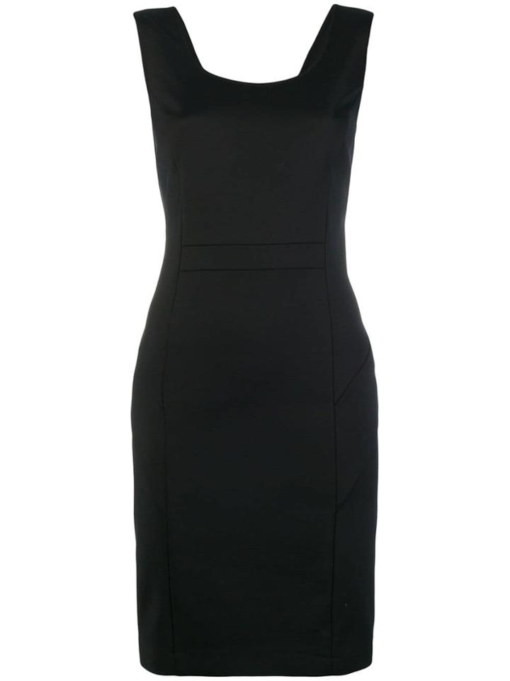 Patrizia Pepe Fitted Short Dress - Black