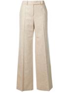 Paule Ka High Waist Palazzo Pants - Neutrals