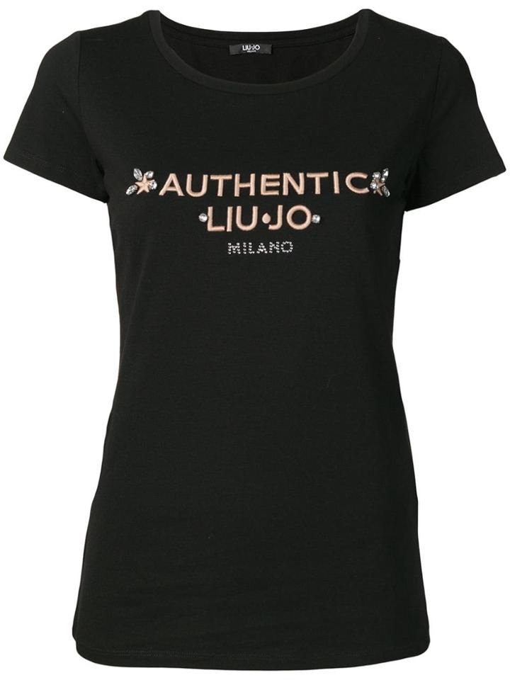 Liu Jo Embroidered T-shirt - Black