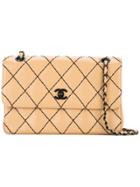 Chanel Vintage Wild Stitch Double Chain Quilted Shoulder Bag -