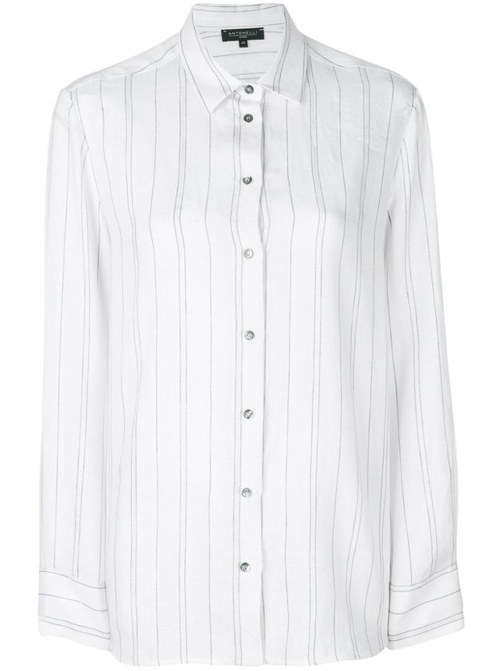 Antonelli Striped Shirt - White