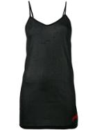 Gcds - V-neck Camisole - Women - Polyamide/polyester - M, Women's, Black, Polyamide/polyester
