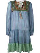 Manoush A-line Midi Dress, Women's, Size: 42, Blue, Cotton/metal Other