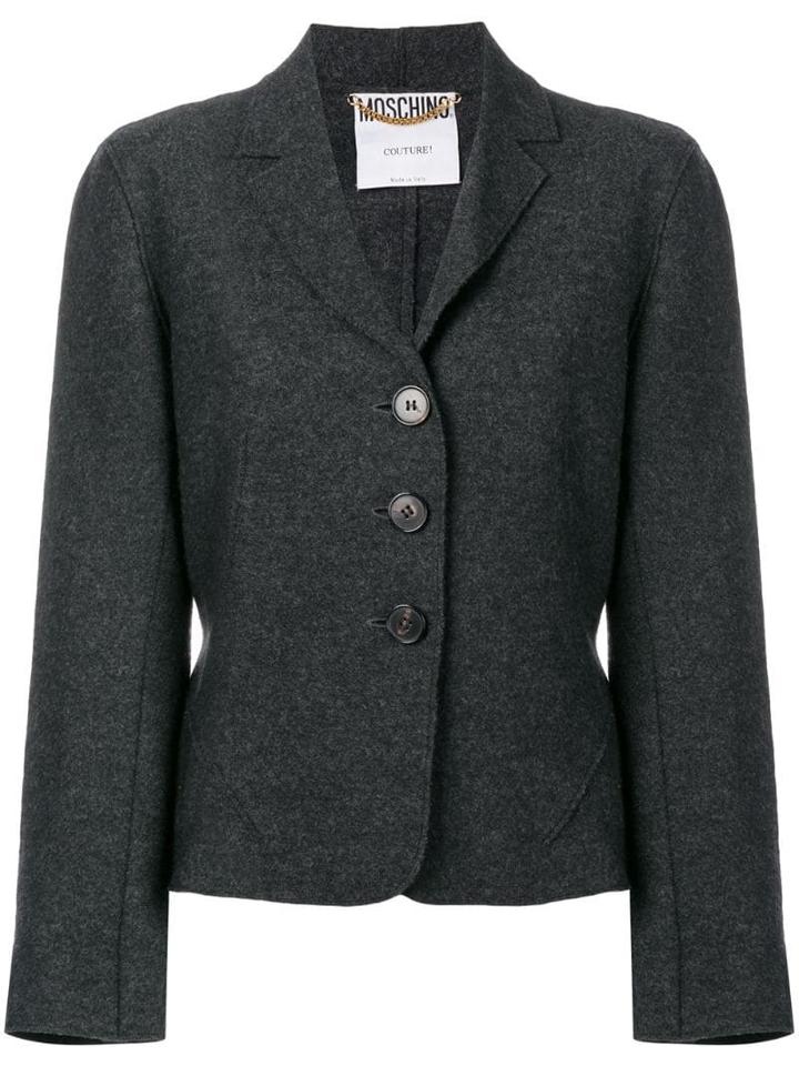 Moschino Pre-owned Fitted Jacket - Grey