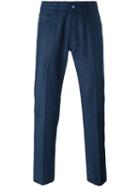 Jacob Cohen Tapered Trousers, Men's, Size: 38, Blue, Wool