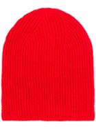 Rick Owens Beanie Hat - Red
