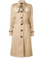 Coach Lace Embroidered Trench Coat - Nude & Neutrals