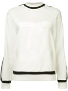 Chanel Vintage Contrast Trim Sweater - White