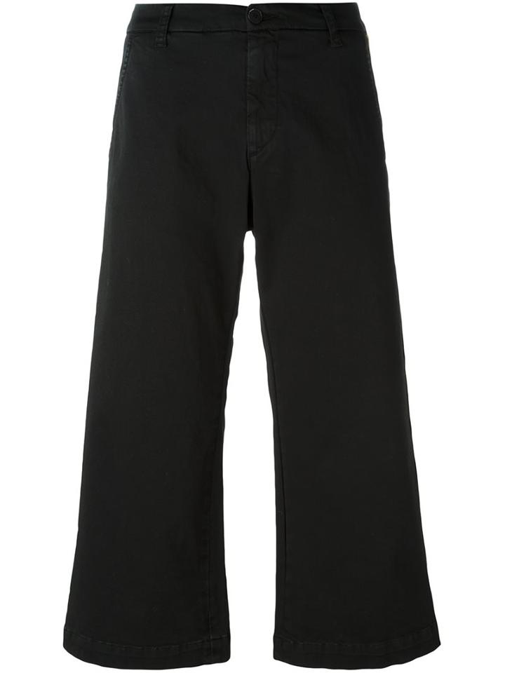 P.a.r.o.s.h. 'cora' Trousers, Women's, Size: Small, Black, Cotton/spandex/elastane