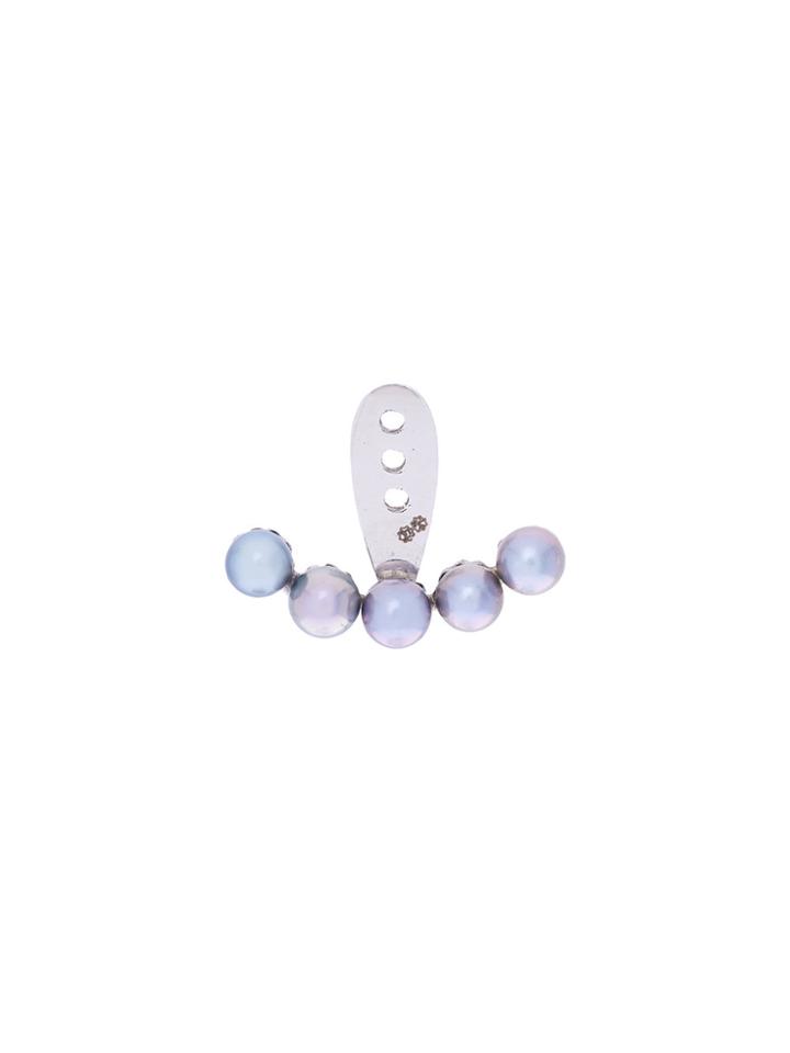 Yvonne Léon 18kt Gold 5 Petit Grey Pearls Ear Jacket - Metallic