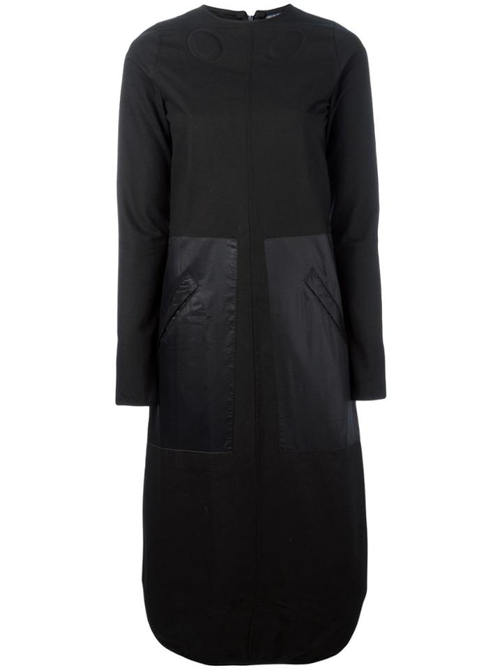 Walter Van Beirendonck Vintage Curved Hem Dress - Black