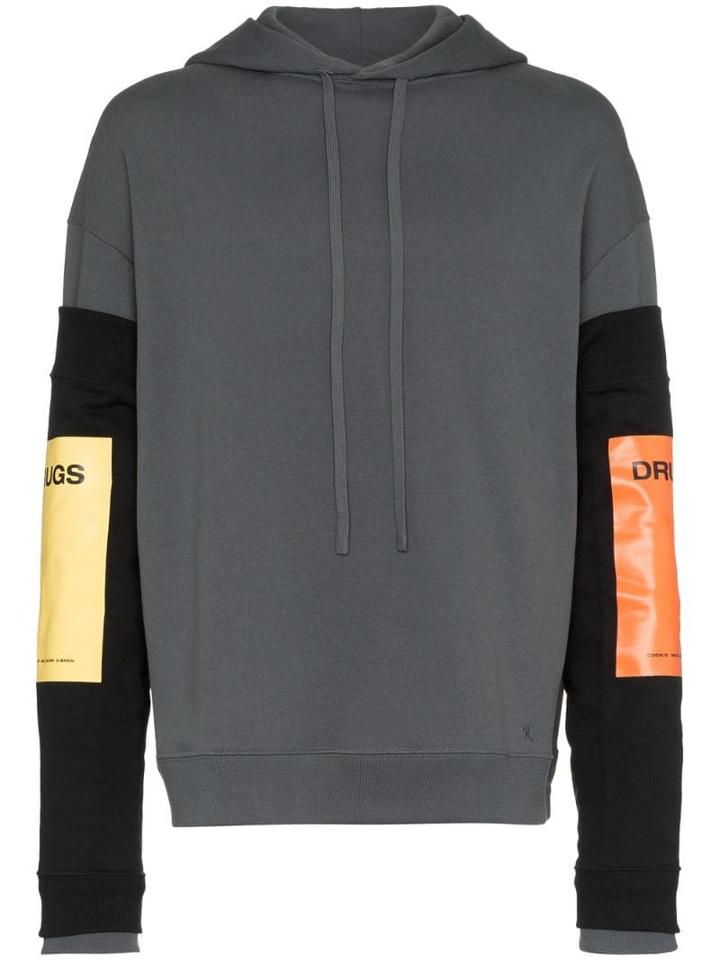 Raf Simons Hoodie With Detachable Sleeves - Grey