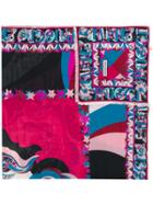 Emilio Pucci Abstract Stars Print Scarf - Multicolour