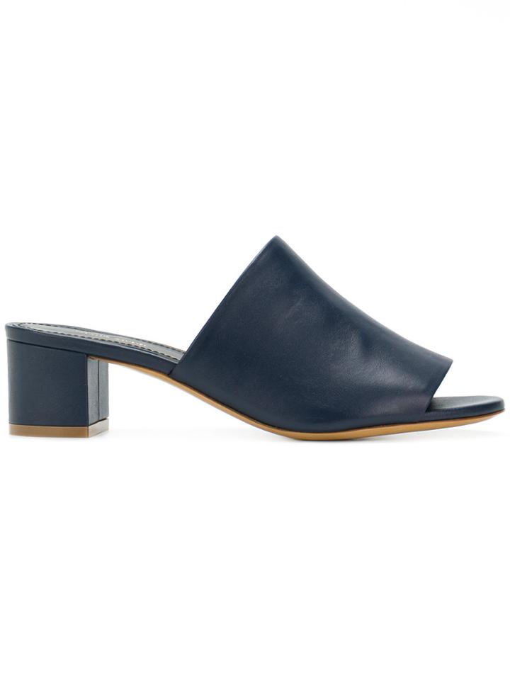 Mansur Gavriel Open Toe Mules - Blue