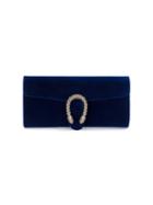 Gucci - Dionysus Clutch - Women - Velvet/metal - One Size, Blue, Velvet/metal