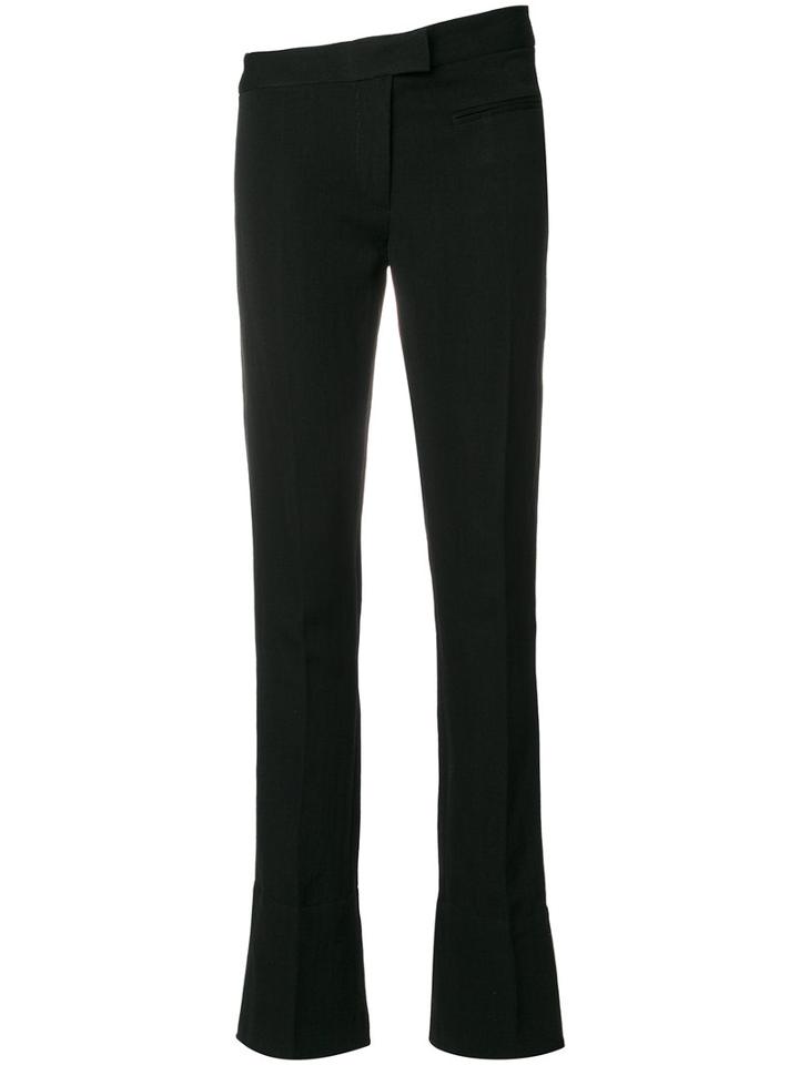 Ann Demeulemeester - Back Slit Trousers - Women - Acetate/wool - 40, Black, Acetate/wool