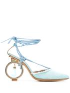 Jacquemus Denim Wrap-around Pumps - Blue