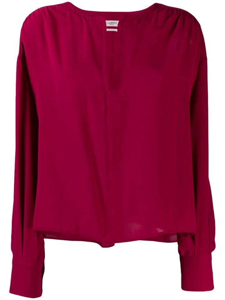 Isabel Marant Étoile Cut-out Detail Silk Blouse - Pink