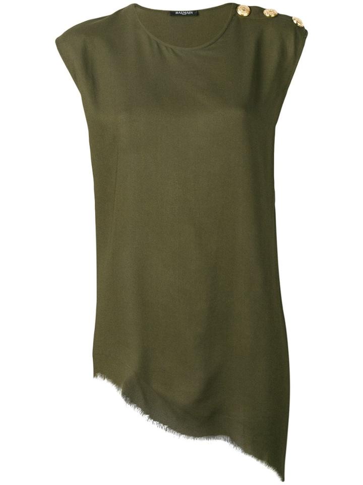Balmain Asymmetrical Top - Green