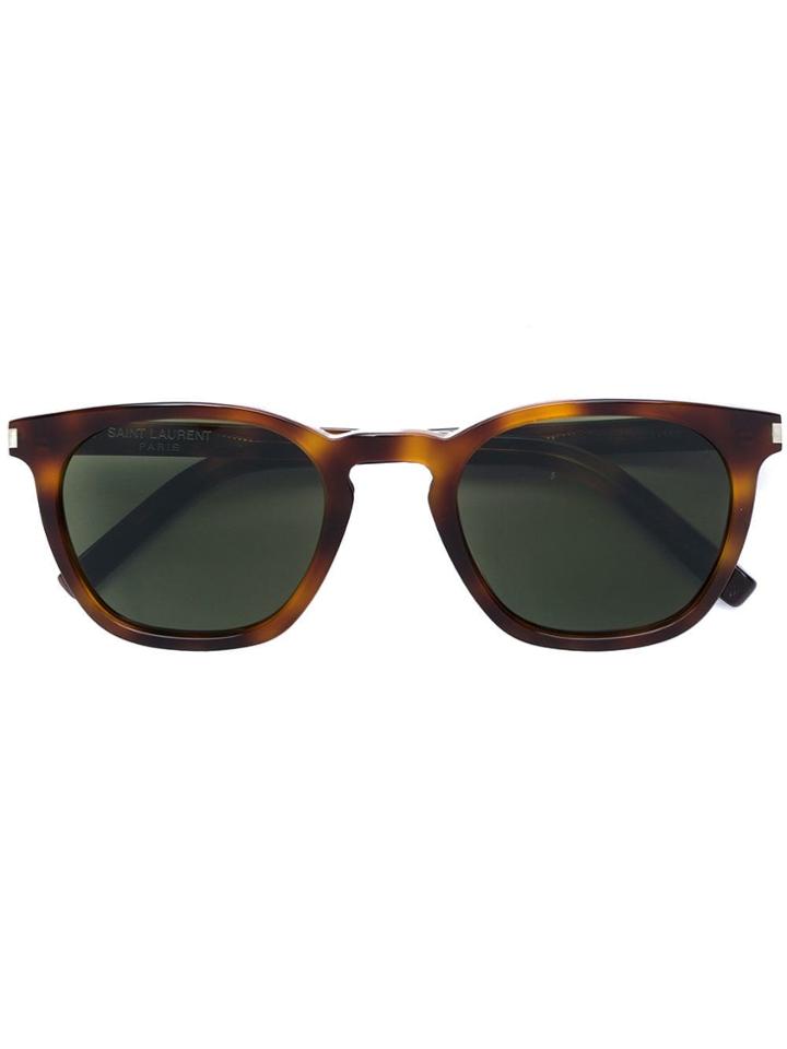 Saint Laurent Eyewear Sl28 Sunglasses - Brown