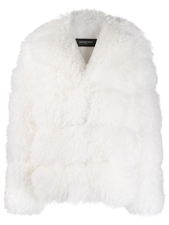 Simonetta Ravizza Jessie Shearling Jacket - White