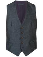 Tagliatore Denim Style Waistcoat Jacket - Blue