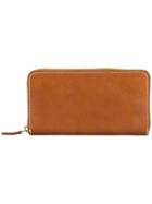 Holland & Holland Embossed Logo Continental Wallet - Brown