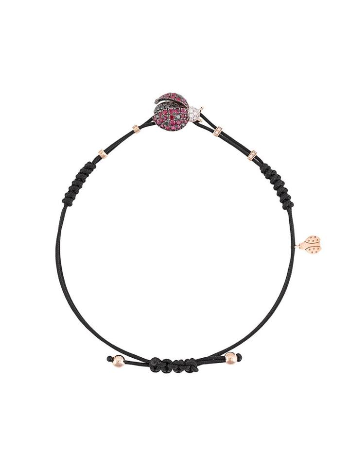 Pippo Perez 18kt Rose Gold Ladybird Diamond And Ruby Bracelet - R/g