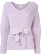 Ballsey Bow Detail Jumper - Purple