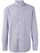 Barba 'culto' Line Shirt, Men's, Size: 44, Blue, Cotton