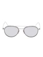 Thom Browne Eyewear Aviator Sunglasses - Grey