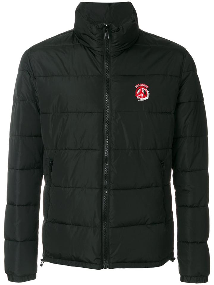 Love Moschino High Neck Padded Jacket - Black