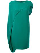 Gianluca Capannolo - Asymmetric Draped Dress - Women - Silk - 42, Women's, Green, Silk