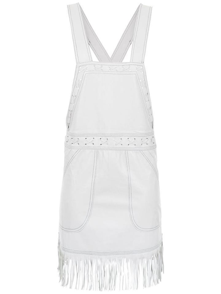 Andrea Bogosian Leather Salopette - Grey