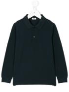 Il Gufo - Long Sleeve Polo Shirt - Kids - Cotton - 2 Yrs, Blue