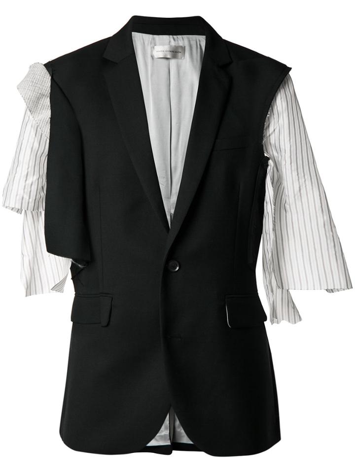 Faith Connexion Asymmetric Sleeve Blazer - Black